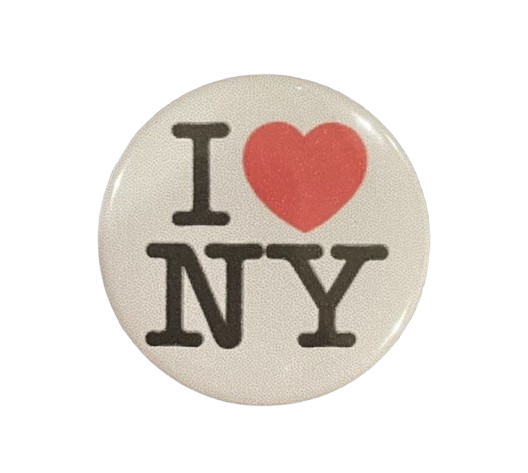 I love New York button
