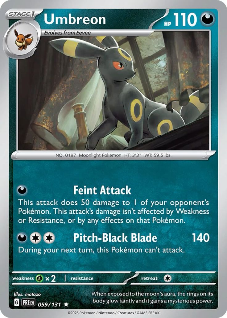 Umbreon Pokémon card